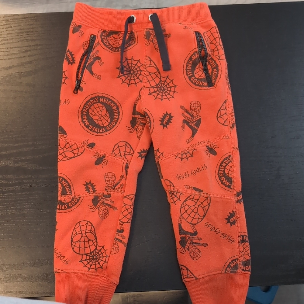 Marvel Spider-Man Orange Kids Joggers
